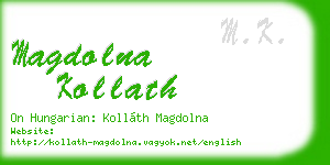 magdolna kollath business card