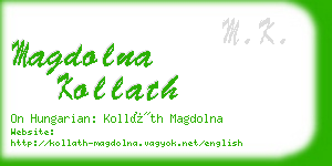 magdolna kollath business card